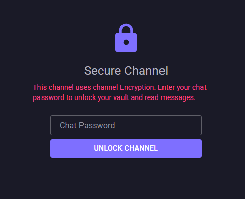 Secure Channel Indicator